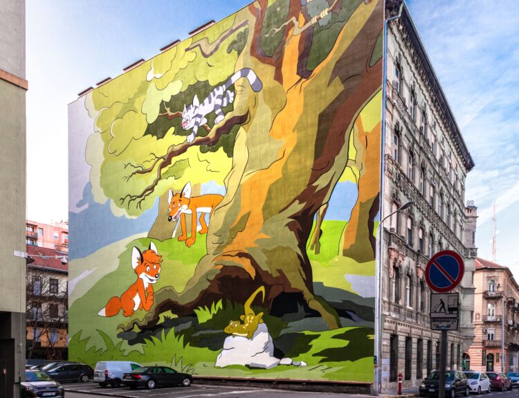 Budapest, alla scoperta di murales e sculture pop-up