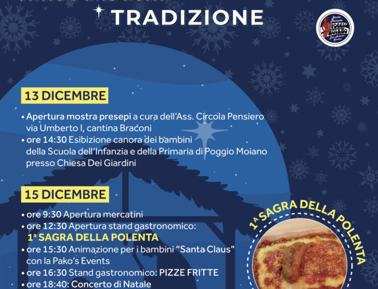 Poggio Moiano per il Natale si fa in 3! Sagra della polenta, mercatini di Natale e presepe! - 13 dic/5 gen Fuoriporta